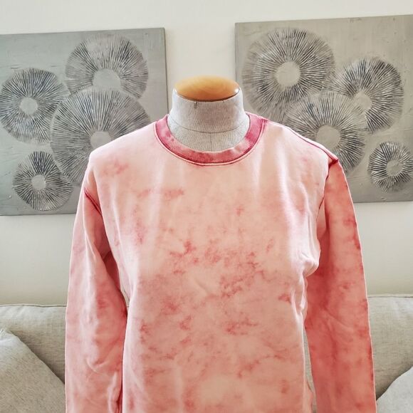 Vigoss Acid Wash Cotton Sweatshirt size XS in Peach - NEW - Picture 3 of 10